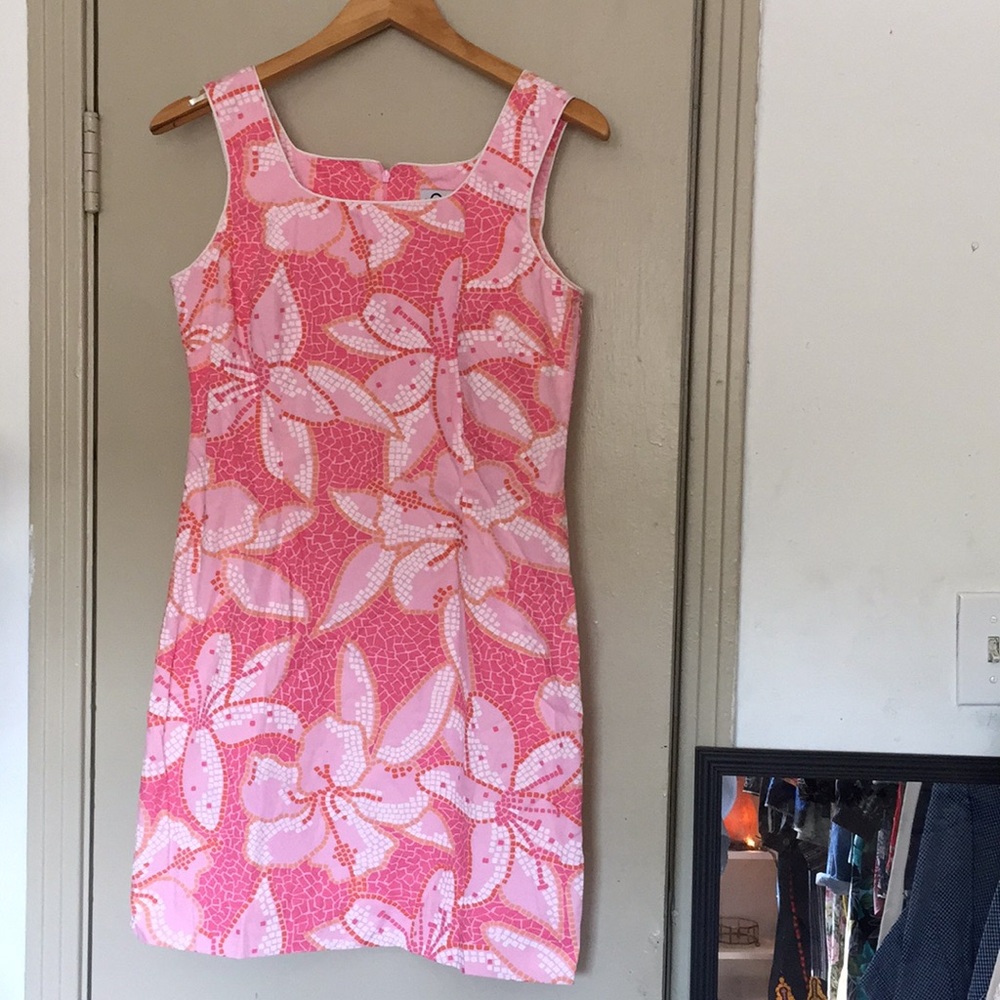 Vintage Lilly Pulitzer mosaic floral print dress